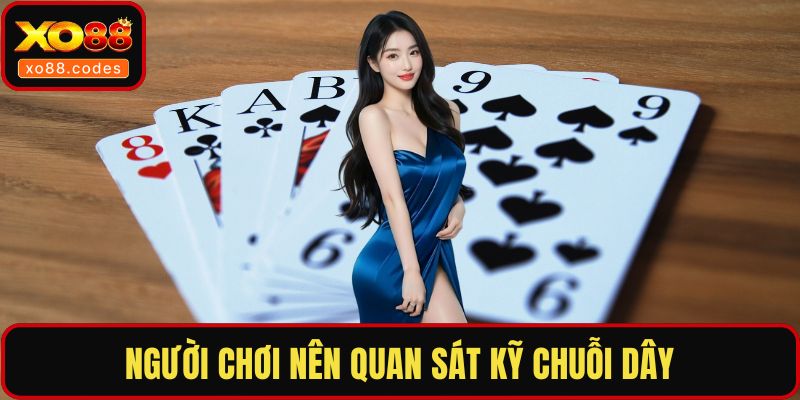 Người chơi nên quan sát kỹ chuỗi dây